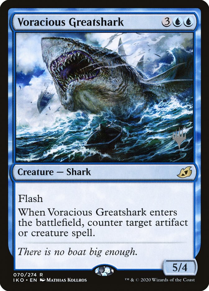 Voracious Greatshark (Promo Pack) [Ikoria: Lair of Behemoths Promos] | GnG Games