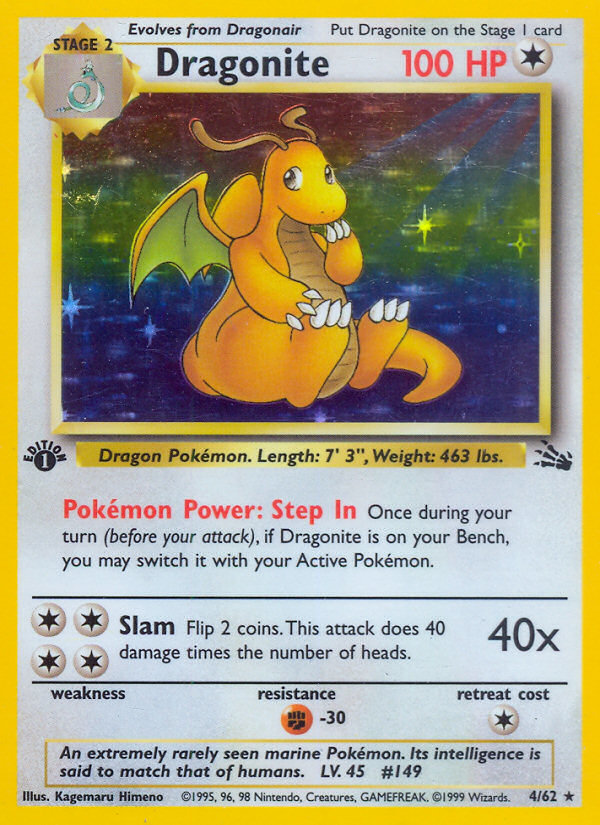 Dragonite (4/62) [Fossil 1st Edition] | GnG Games