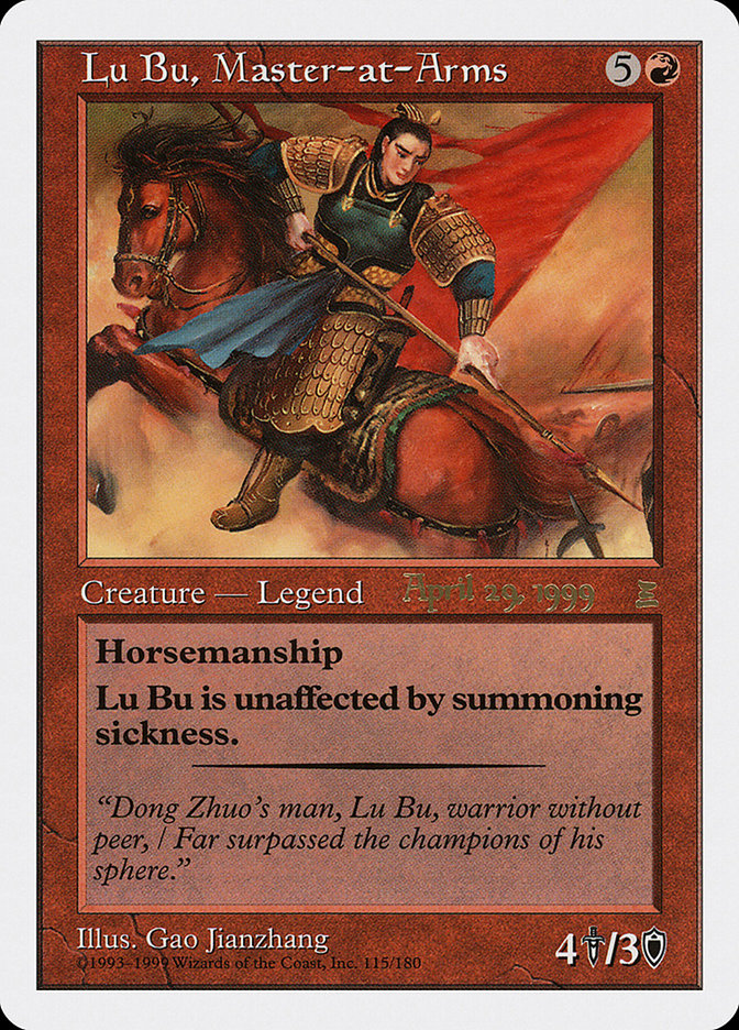 Lu Bu, Master-at-Arms (April 29, 1999) [Portal Three Kingdoms Promos] | GnG Games