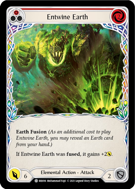 Entwine Earth (Red) [BRI016] (Tales of Aria Briar Blitz Deck)  1st Edition Normal | GnG Games