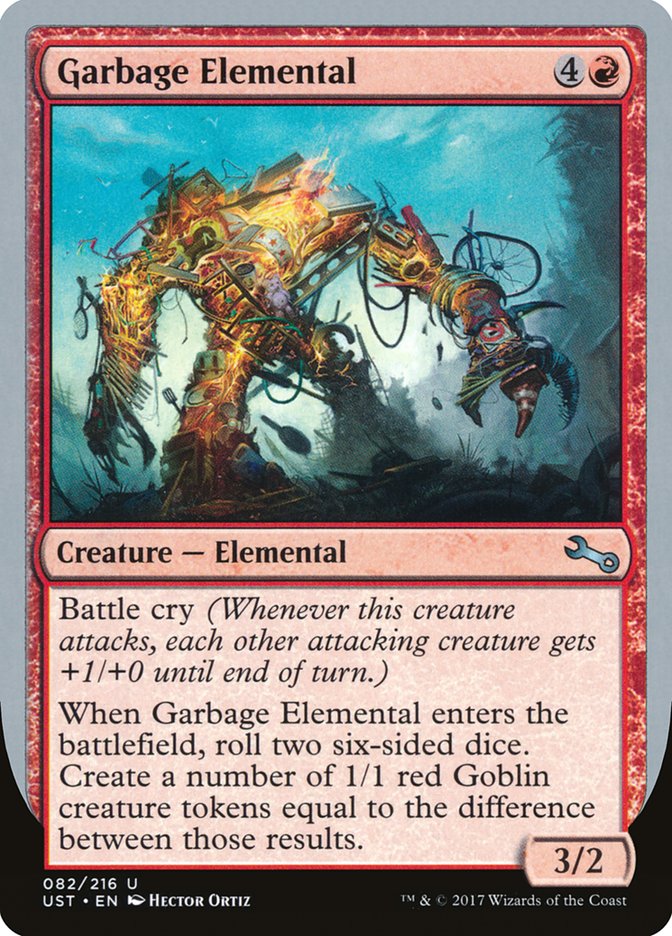 Garbage Elemental (3/2 Creature) [Unstable] | GnG Games