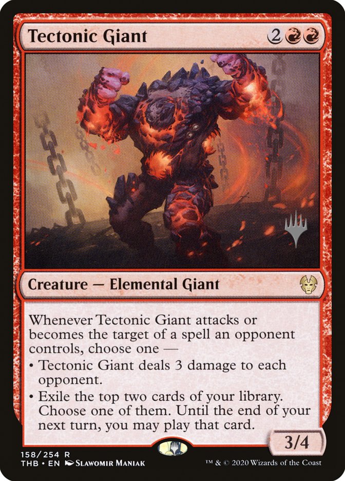 Tectonic Giant (Promo Pack) [Theros Beyond Death Promos] | GnG Games