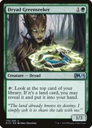 Dryad Greenseeker [Core Set 2019] | GnG Games