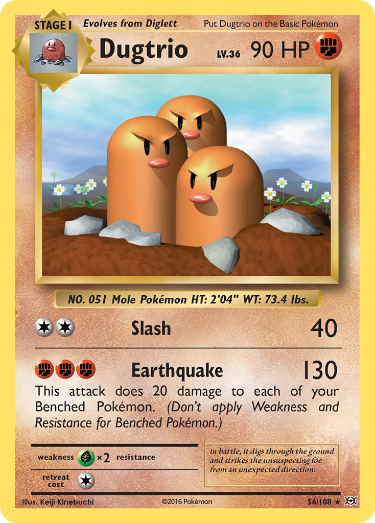 Dugtrio (56/108) [XY: Evolutions] | GnG Games