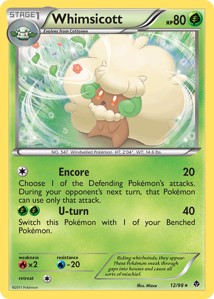 Whimsicott (12/98) [Black & White: Emerging Powers] | GnG Games