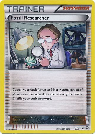 Fossil Researcher (92/111) (Cosmos Holo) [XY: Furious Fists] | GnG Games