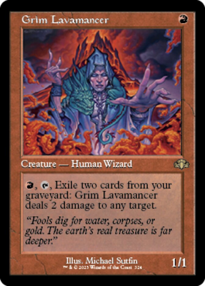 Grim Lavamancer (Retro) [Dominaria Remastered] | GnG Games