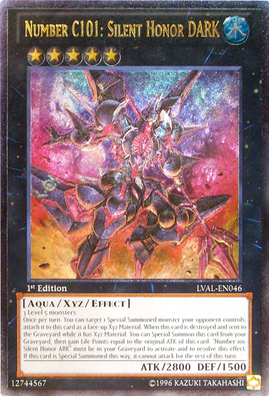 Number C101: Silent Honor DARK (UTR) [LVAL-EN046] Ultimate Rare | GnG Games