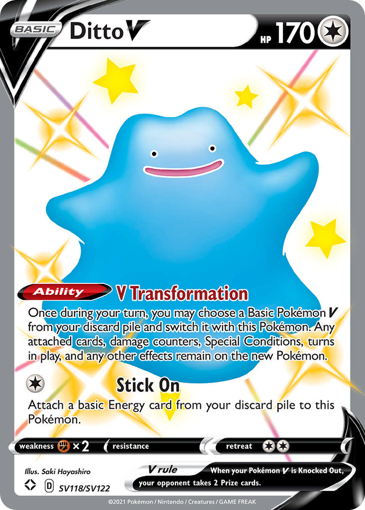 Ditto V (SV118/SV122) [Sword & Shield: Shining Fates] | GnG Games