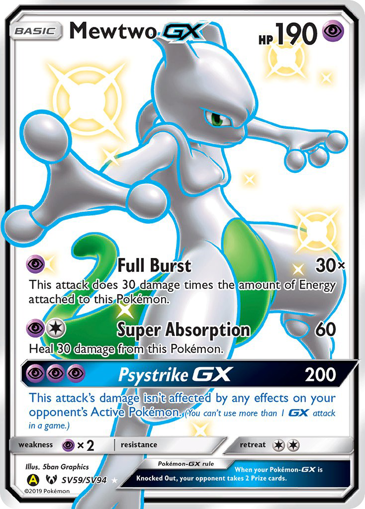 Mewtwo GX (SV59/SV94) [Sun & Moon: Hidden Fates - Shiny Vault] | GnG Games