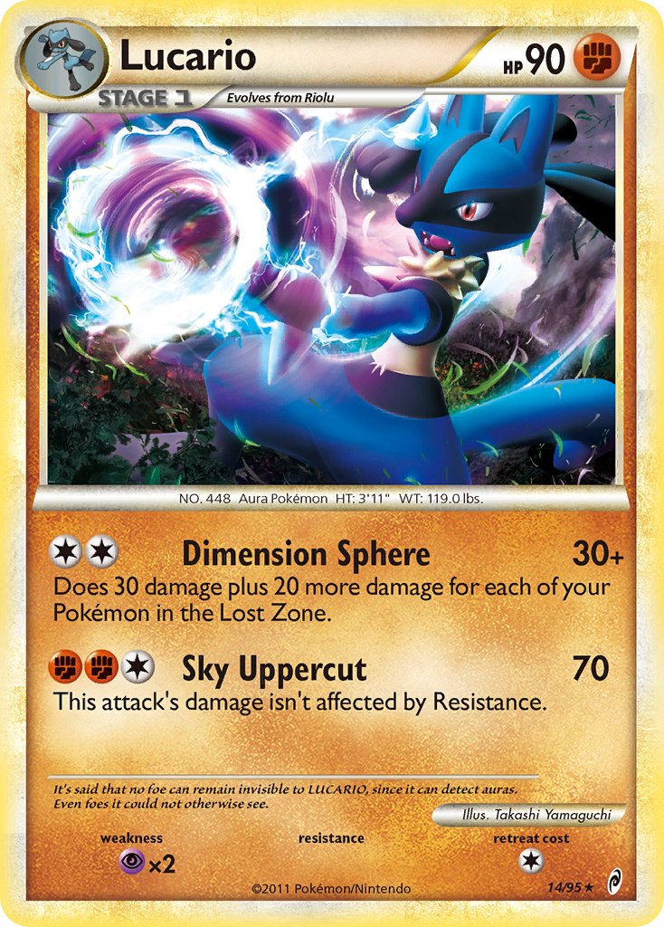 Lucario (14/95) (Theme Deck Exclusive) [HeartGold & SoulSilver: Call of Legends] | GnG Games