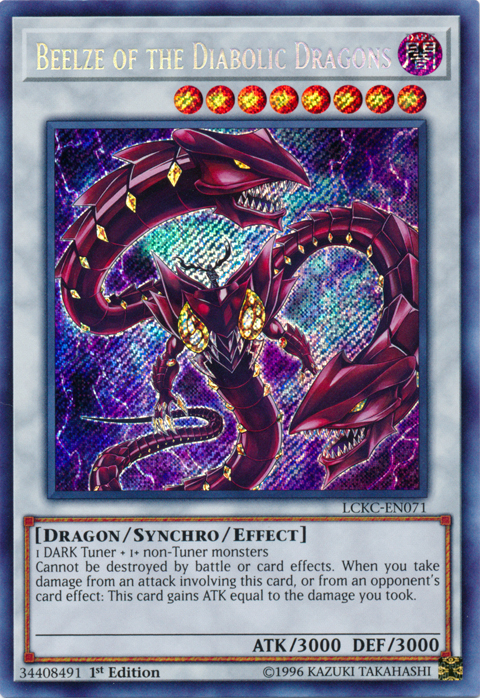 Beelze of the Diabolic Dragons [LCKC-EN071] Secret Rare | GnG Games