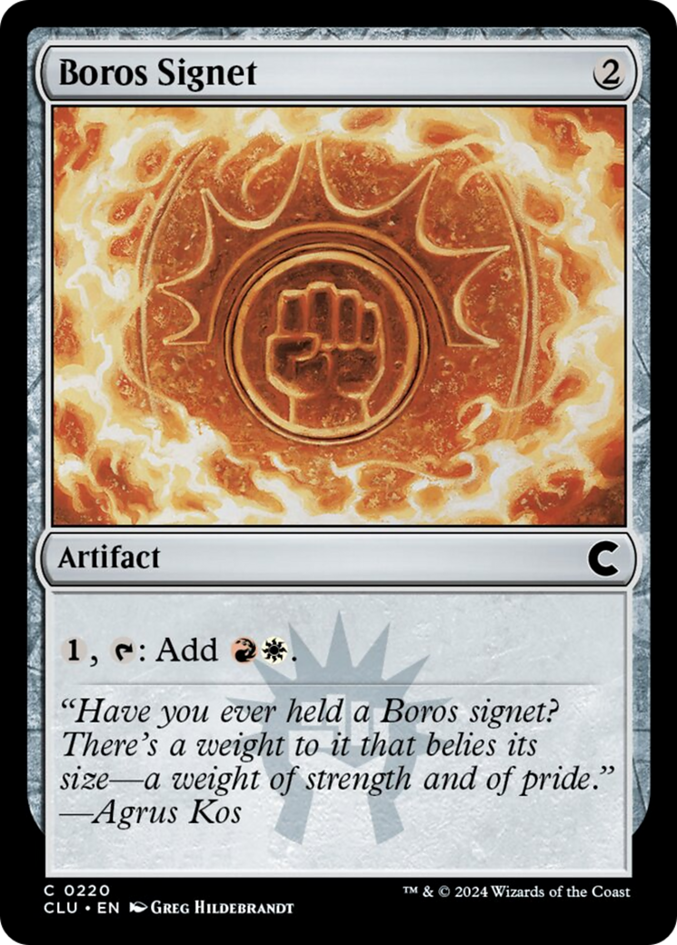 Boros Signet [Ravnica: Clue Edition] | GnG Games