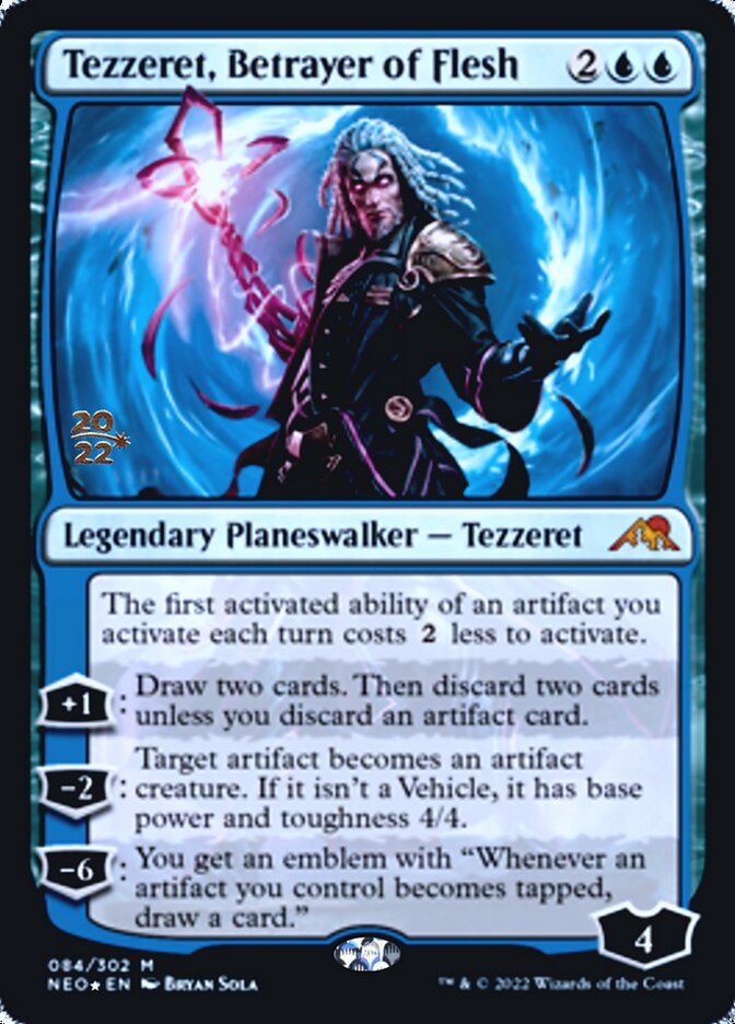 Tezzeret, Betrayer of Flesh [Kamigawa: Neon Dynasty Prerelease Promos] | GnG Games