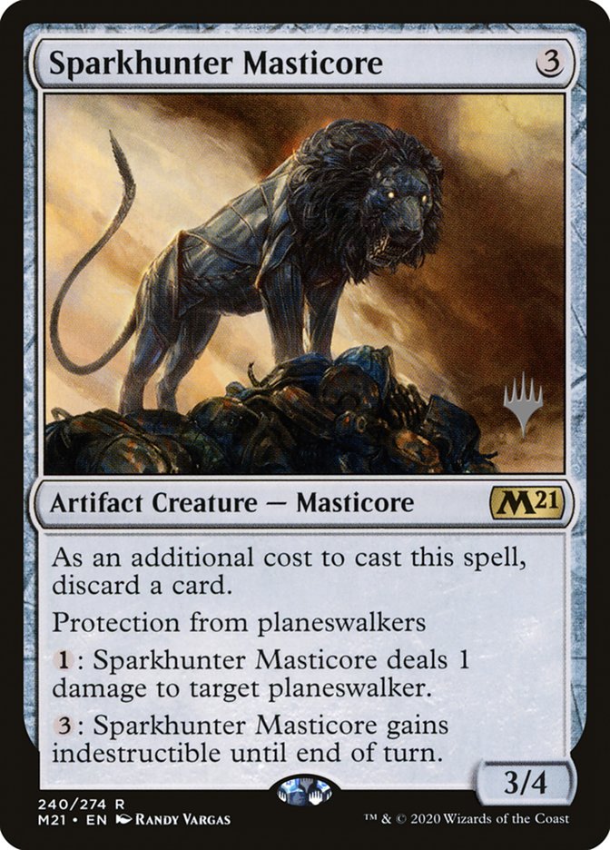 Sparkhunter Masticore (Promo Pack) [Core Set 2021 Promos] | GnG Games