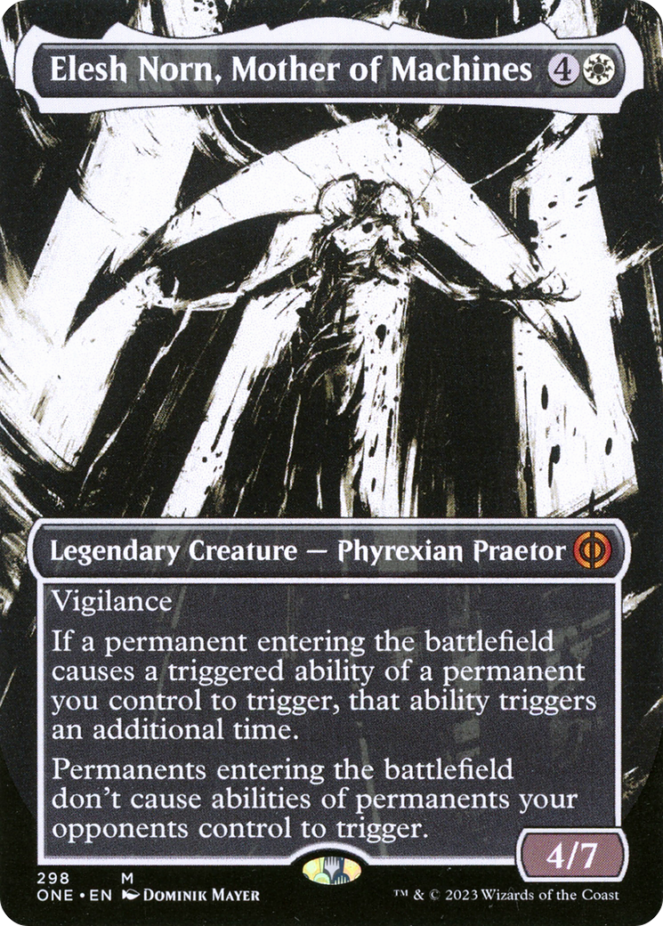 Elesh Norn, Mother of Machines (Borderless Ichor) [Phyrexia: All Will Be One] | GnG Games