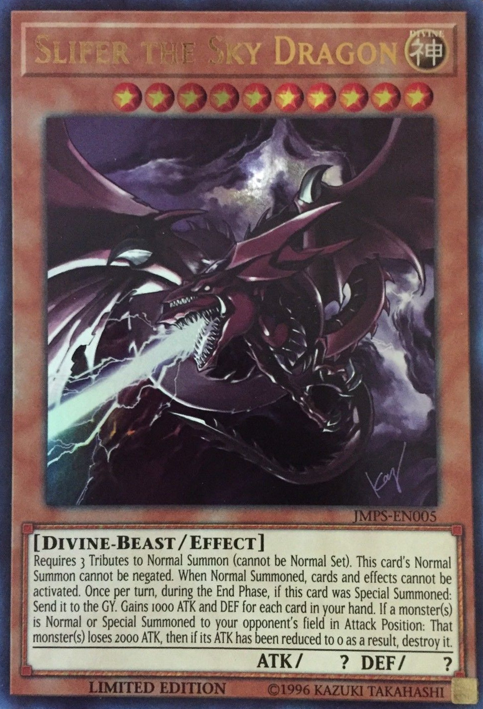 Slifer the Sky Dragon (JMPS-EN005) [JMPS-EN005] Ultra Rare | GnG Games