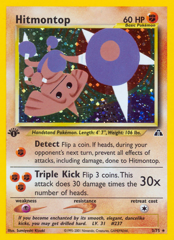 Hitmontop (3/75) [Neo Discovery 1st Edition] | GnG Games