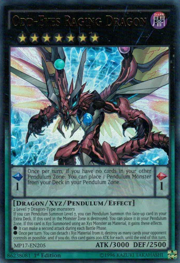 Odd-Eyes Raging Dragon [MP17-EN205] Ultra Rare | GnG Games