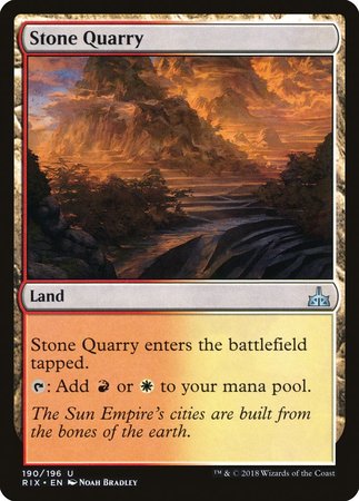 Stone Quarry [Rivals of Ixalan] | GnG Games