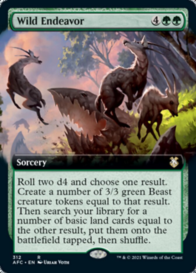 Wild Endeavor (Extended) [Dungeons & Dragons: Adventures in the Forgotten Realms Commander] | GnG Games