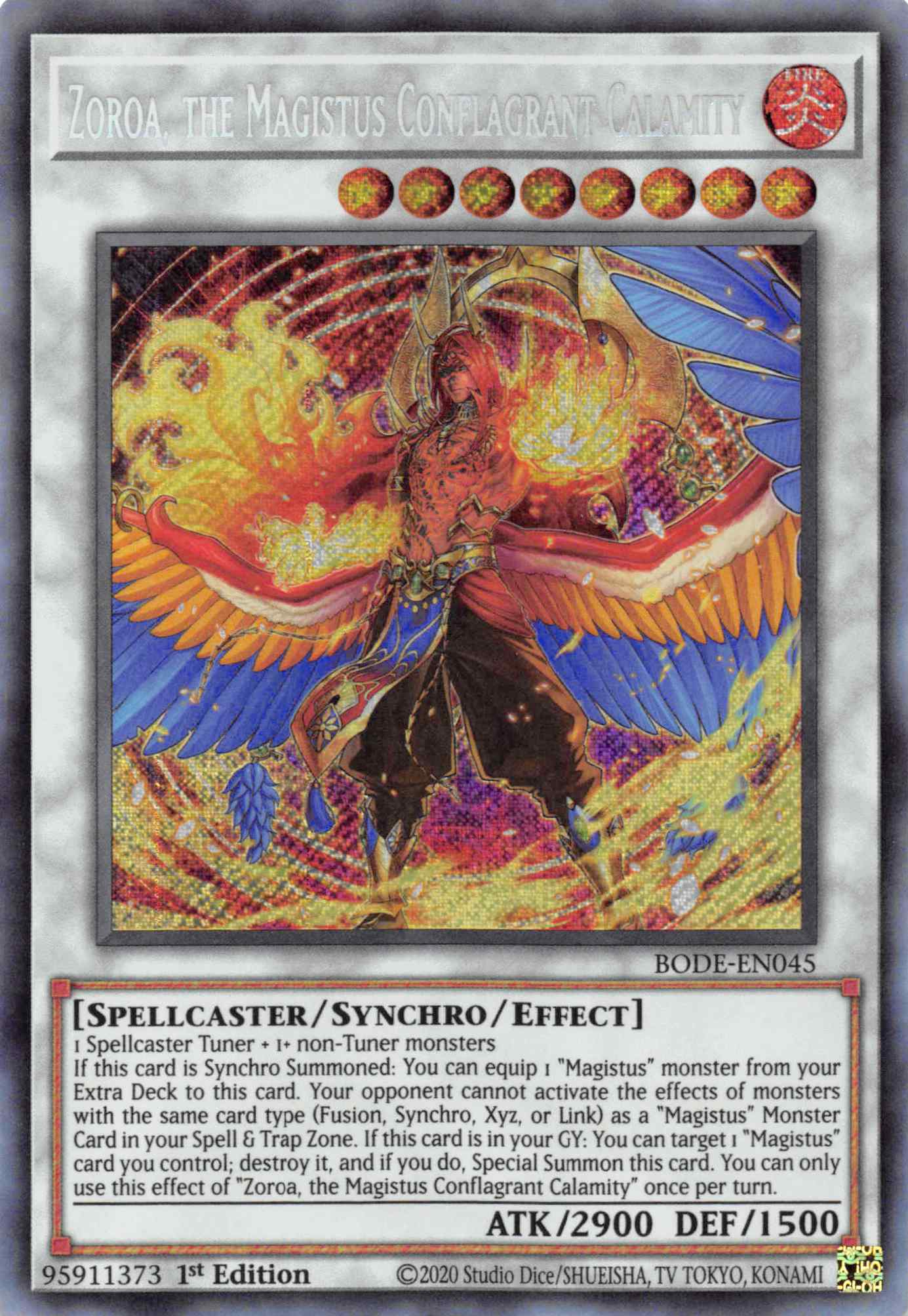 Zoroa, the Magistus Conflagrant Calamity [BODE-EN045] Secret Rare | GnG Games