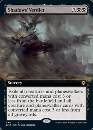 Shadow's Verdict (Extended Art) [Zendikar Rising] | GnG Games