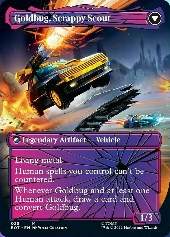 Goldbug, Humanity's Ally // Goldbug, Scrappy Scout (Shattered Glass) [Universes Beyond: Transformers] | GnG Games