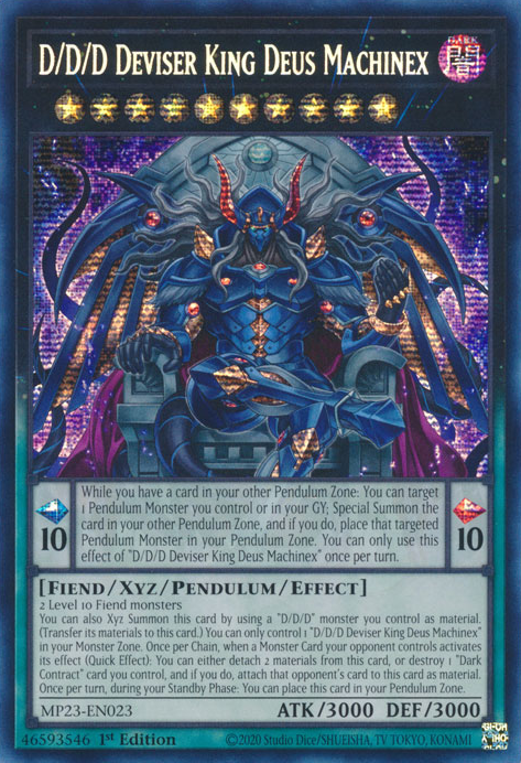 D/D/D Deviser King Deus Machinex [MP23-EN023] Prismatic Secret Rare | GnG Games