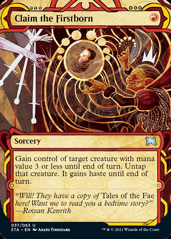 Claim the Firstborn (Etched Foil) [Strixhaven Mystical Archive] | GnG Games