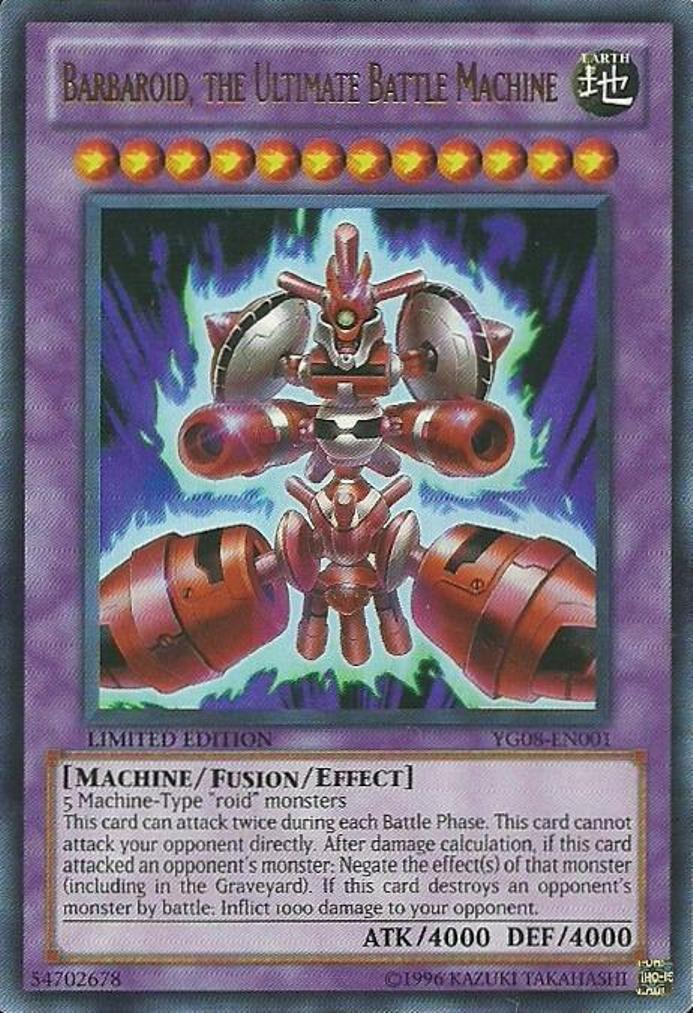 Barbaroid, the Ultimate Battle Machine [YG08-EN001] Ultra Rare | GnG Games