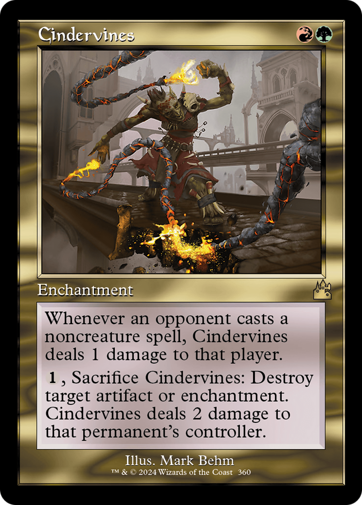 Cindervines (Retro Frame) [Ravnica Remastered] | GnG Games