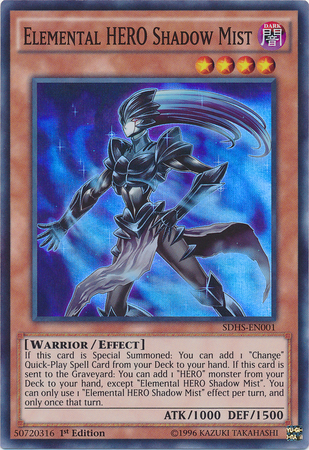 Elemental HERO Shadow Mist [SDHS-EN001] Super Rare | GnG Games