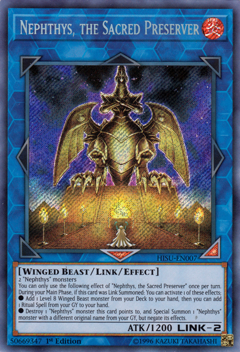 Nephthys, the Sacred Preserver [HISU-EN007] Secret Rare | GnG Games