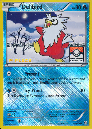 Delibird (38/149) (League Promo 1st Place) [Black & White: Boundaries Crossed] | GnG Games