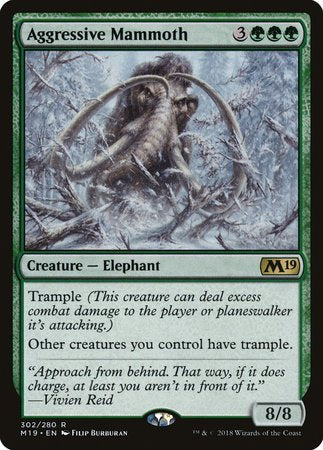 Aggressive Mammoth [Core Set 2019] | GnG Games