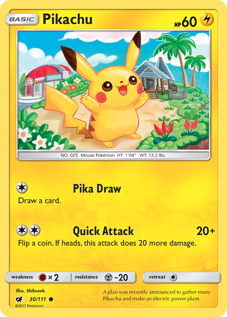 Pikachu (30/111) [Sun & Moon: Crimson Invasion] | GnG Games