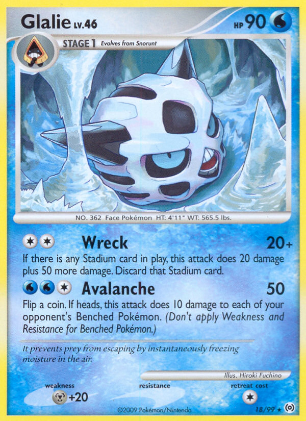 Glalie (18/99) [Platinum: Arceus] | GnG Games