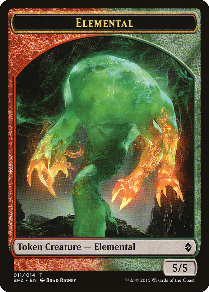 Elemental (011/014) [Battle for Zendikar Tokens] | GnG Games