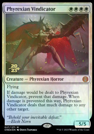 Phyrexian Vindicator [Phyrexia: All Will Be One Prerelease Promos] | GnG Games