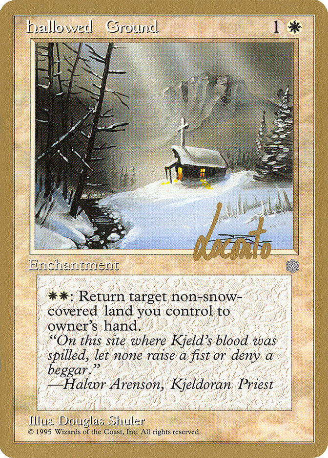 Hallowed Ground (Michael Loconto) [Pro Tour Collector Set] | GnG Games