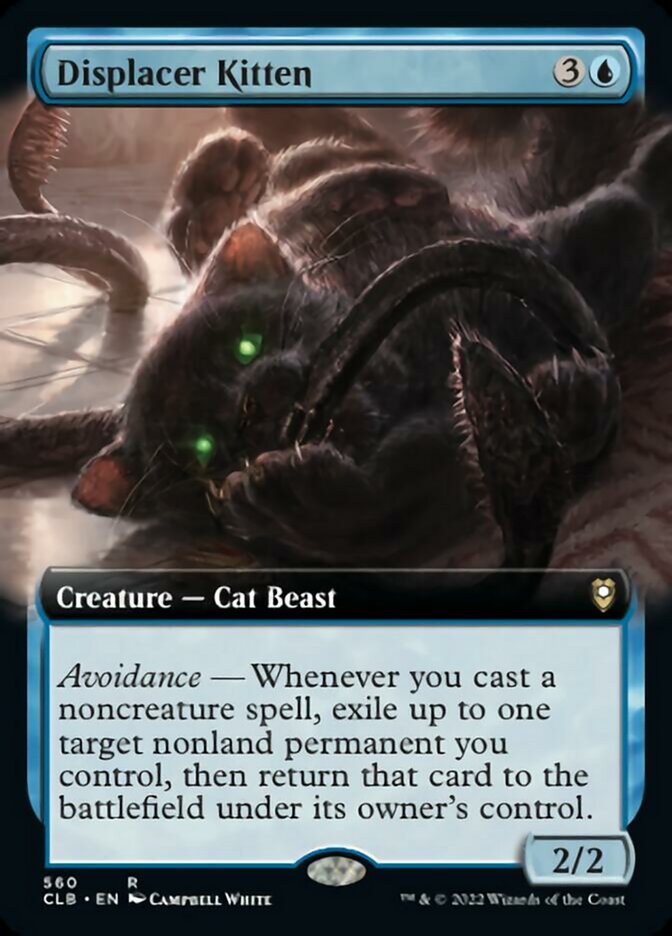 Displacer Kitten (Extended Art) [Commander Legends: Battle for Baldur's Gate] | GnG Games