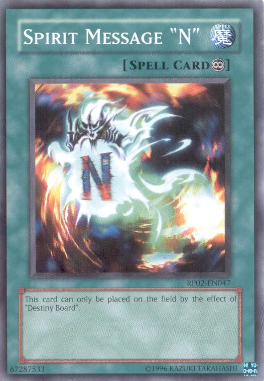 Spirit Message "N" [RP02-EN047] Common | GnG Games