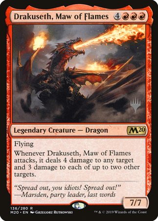 Drakuseth, Maw of Flames [Core Set 2020 Promos] | GnG Games