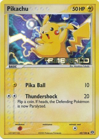 Pikachu (60/106) (Stamped) [EX: Emerald] | GnG Games