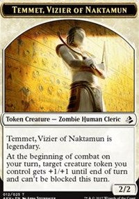 Temmet, Vizier of Naktamun // Zombie Token [Amonkhet Tokens] | GnG Games