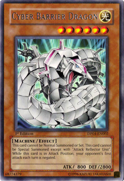 Cyber Barrier Dragon [DP04-EN002] Rare | GnG Games