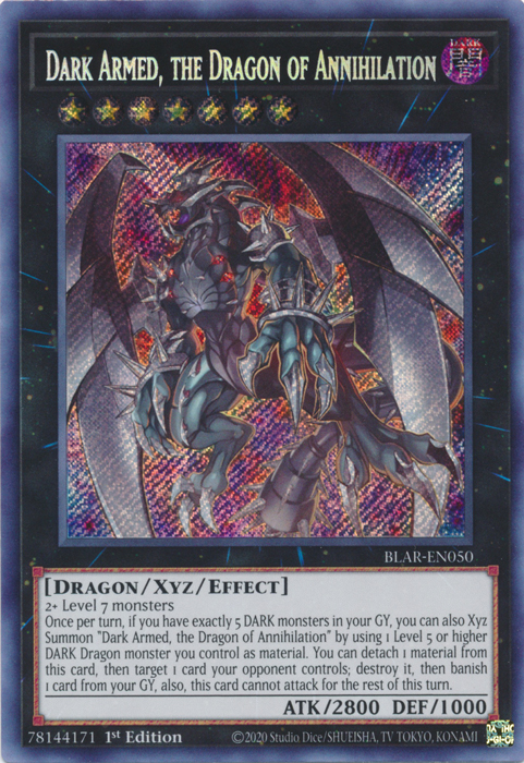 Dark Armed, the Dragon of Annihilation [BLAR-EN050] Secret Rare | GnG Games