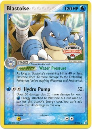 Blastoise (14/100) (National Championship Promo) [EX: Crystal Guardians] | GnG Games