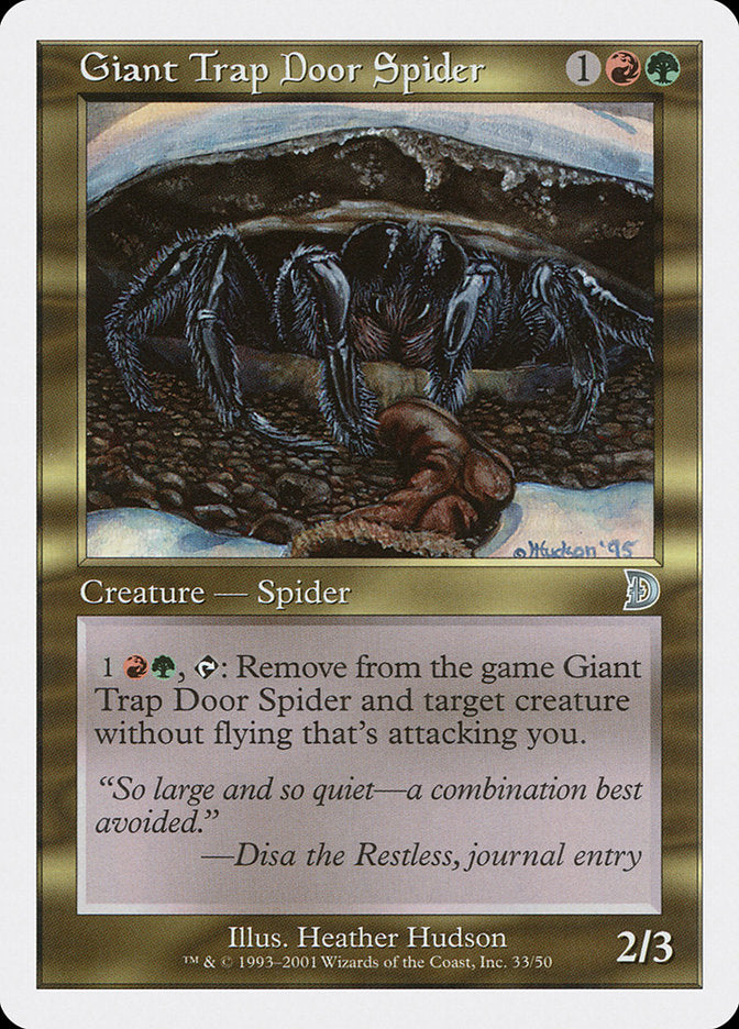 Giant Trap Door Spider [Deckmasters] | GnG Games